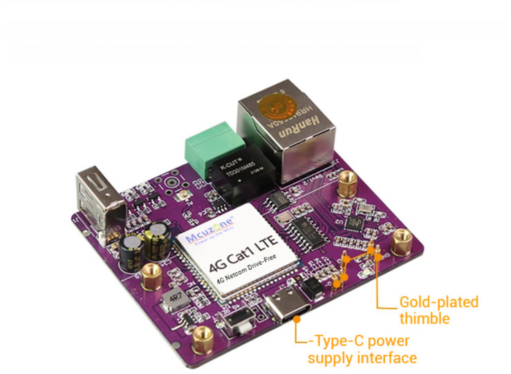 Orange Pi Zero 2W_4G Development Board with USB Ethernet Expansion Module 4G CAT1 Module USB to RS485 Converter
